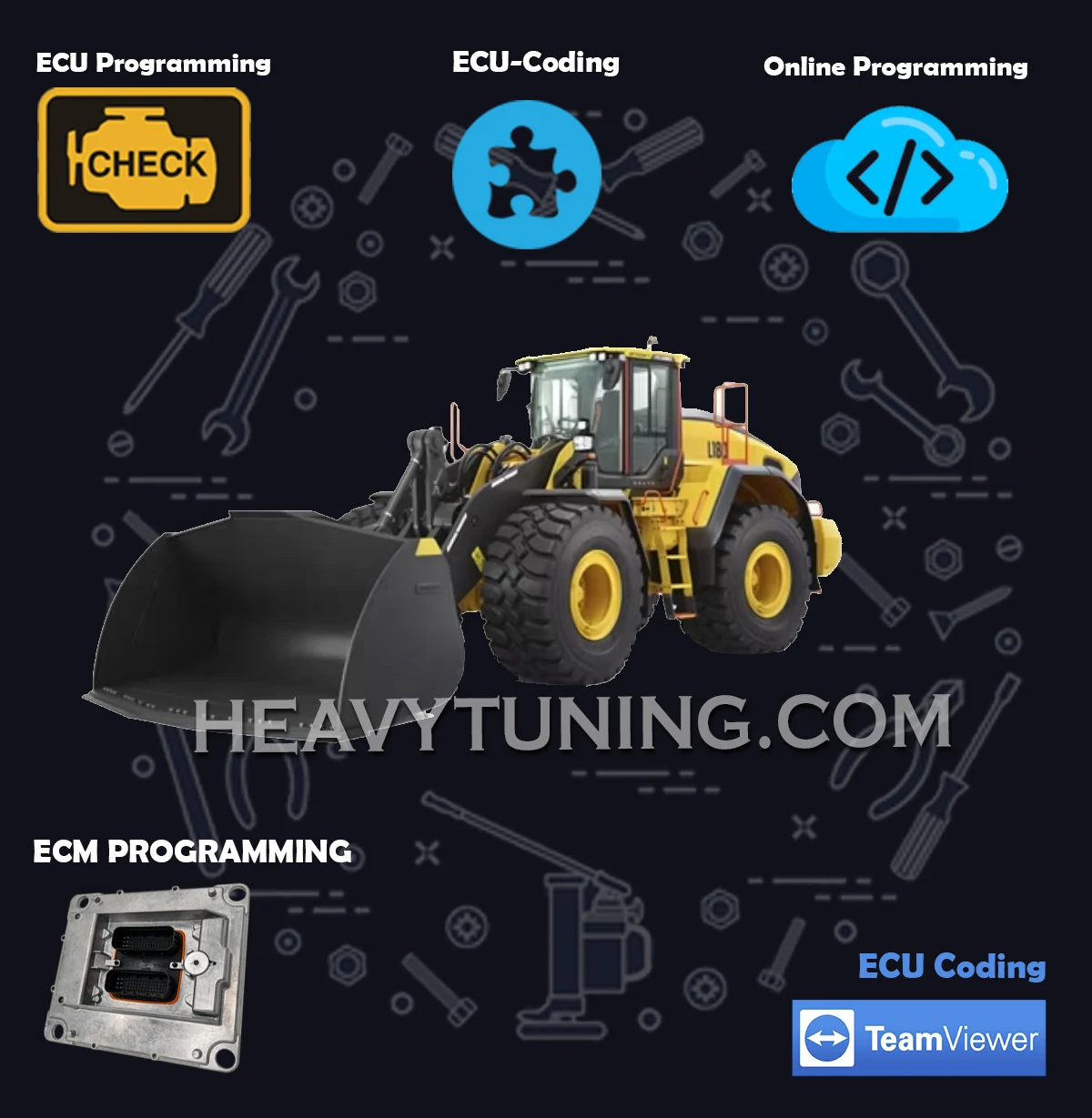 VCE WHEEL LOADERS L45H – L35H OBD delete emission heavy tuning VCE WHEEL LOADERS L45H – L35H OBD delete emission